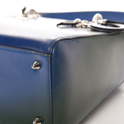 Christian Dior Box Calfskin Gradient Medium Lady Dior Purple Blue Green 10 of 13