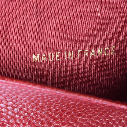 Chanel Caviar CC Small Ring Agenda Planner Red 7 of 8