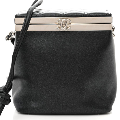 Chanel Metallic Lambskin Quilted CC Vanity With Chain Black 8 of 11