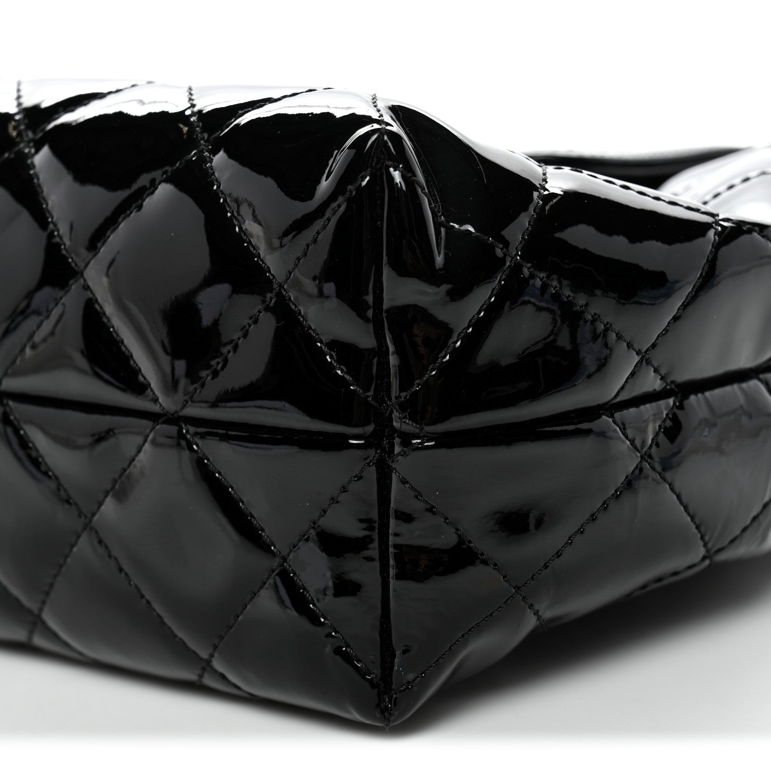 Chanel Patent Quilted Large Coco Shine Accordion Flap Black 10 of 10
