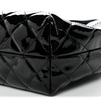 Chanel Patent Quilted Large Coco Shine Accordion Flap Black 10 of 10