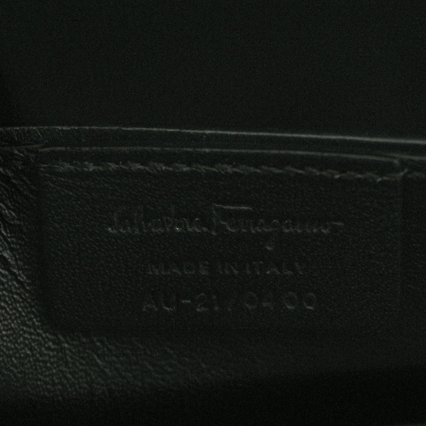 Calfskin Trifolio Top Handle Bag Black