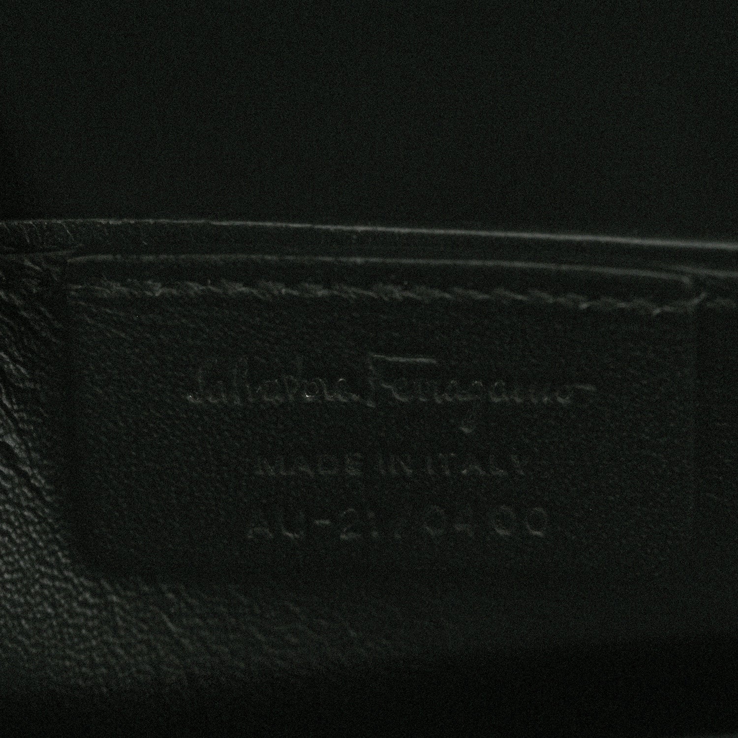 Salvatore Ferragamo Calfskin Trifolio Top Handle Bag Black 6 of 9