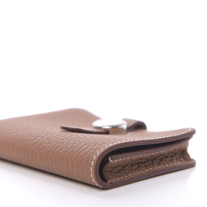 Hermes Togo Dogon Card Case Key Holder Gold 9 of 11