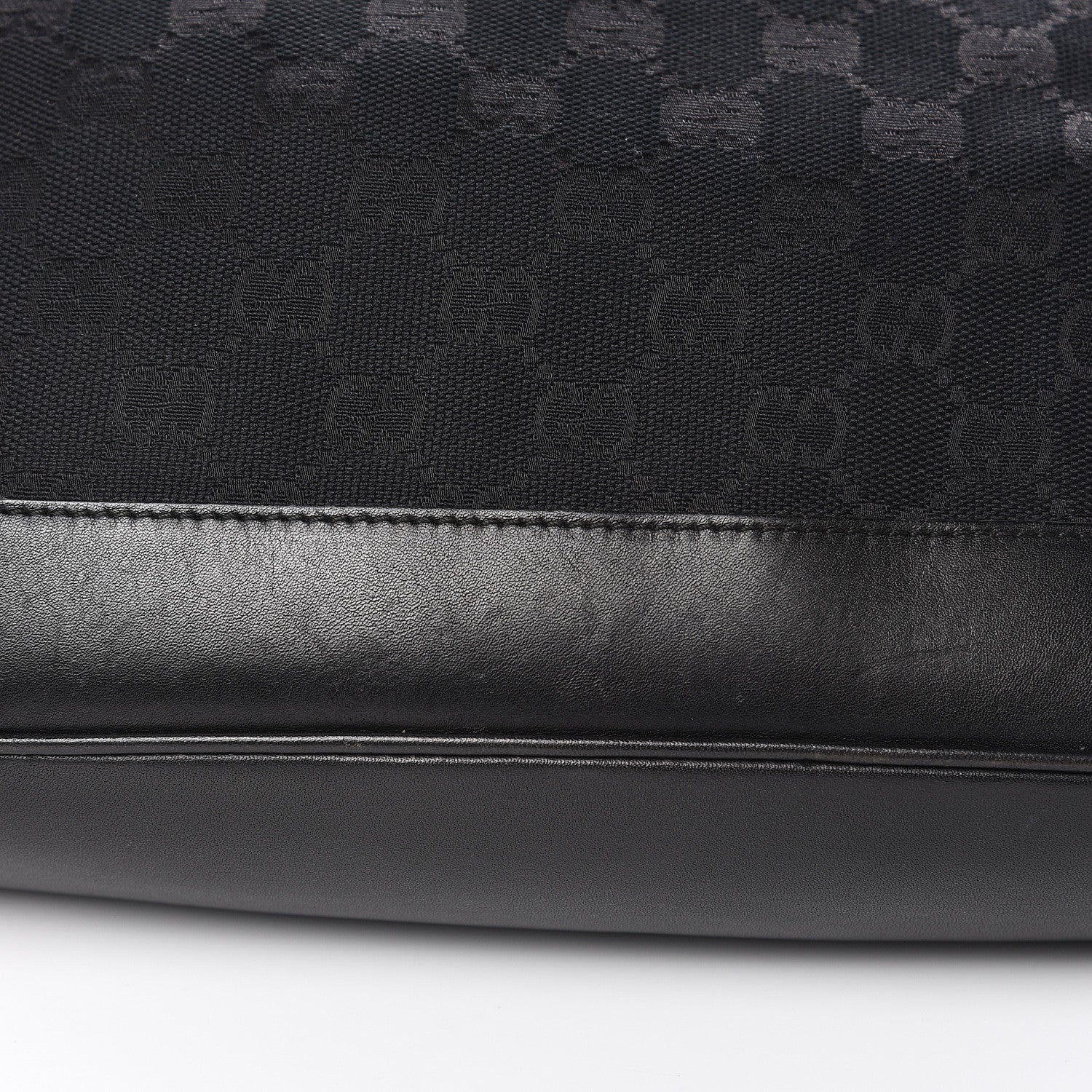 Gucci Monogram Bamboo Top Handle Bag Black 11 of 12