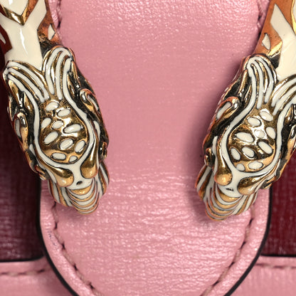 Gucci Azalea Calfskin Enamel Small Dionysus Shoulder Bag New Cherry Red Wild Rose Off White 12 of 13