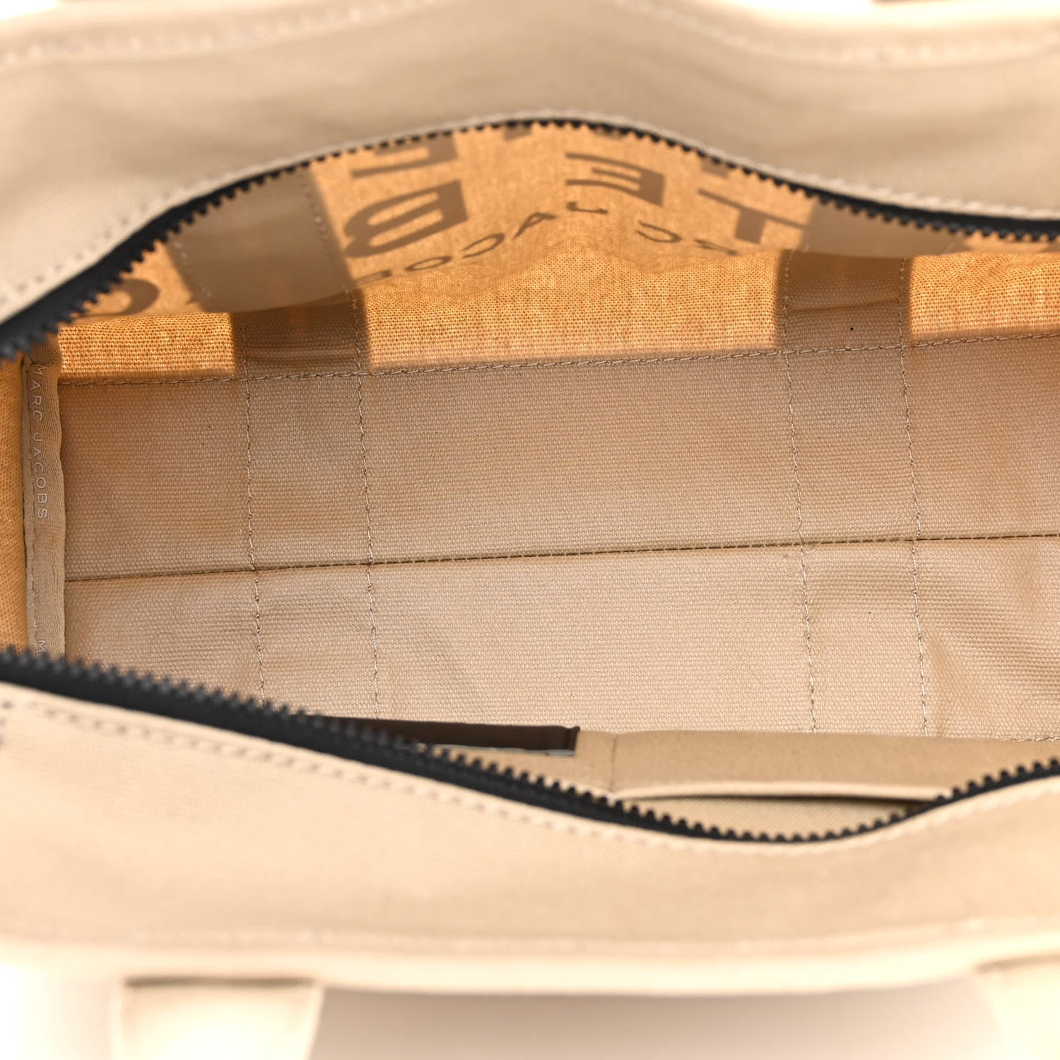 Marc Jacobs Cotton Canvas Medium The Traveler Tote Bag Beige 5 of 11