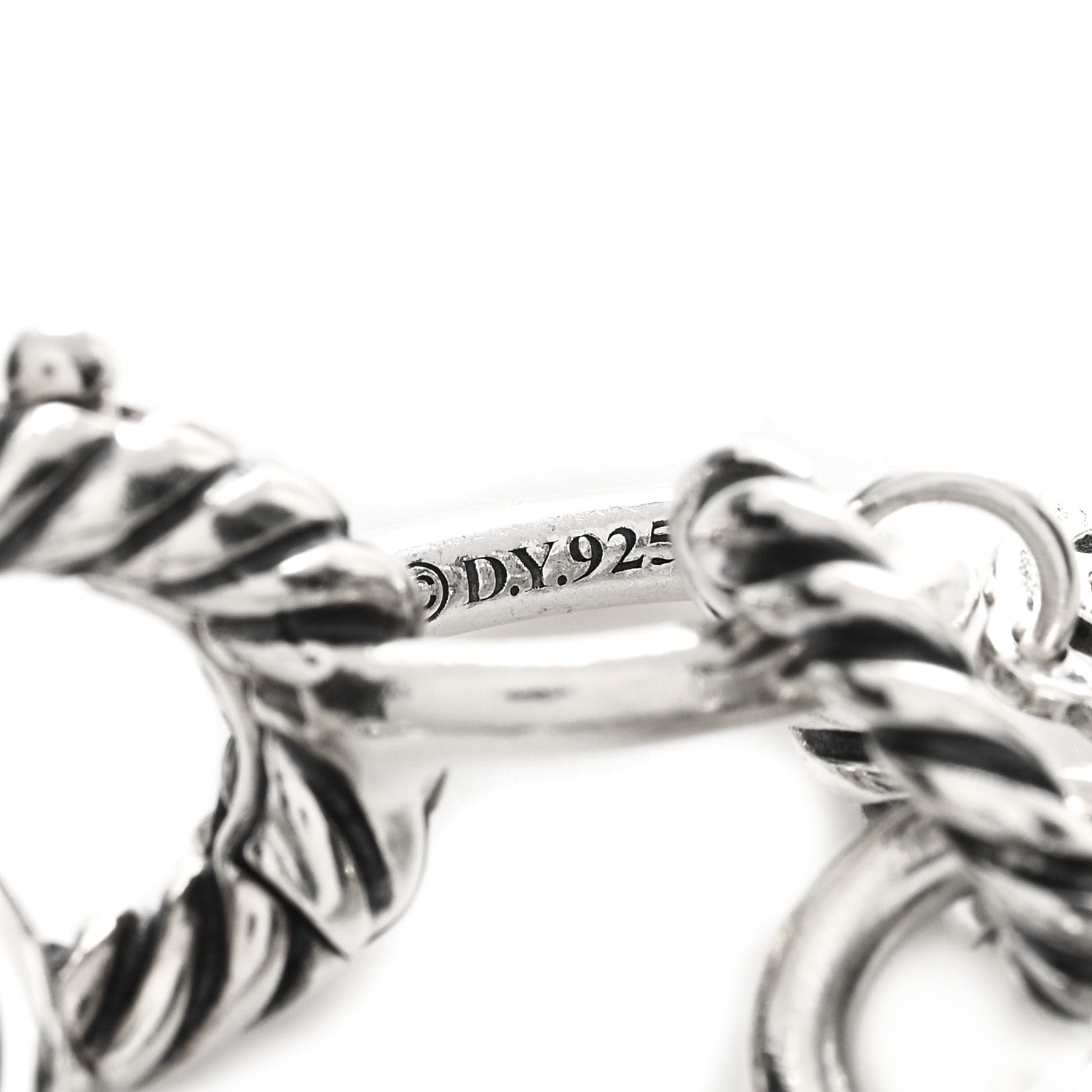 David Yurman Sterling Silver 10mm Medium Oval Link Bracelet 3 of 3