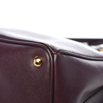 Prada Saffiano Large Galleria Double Zip Tote Granato 17 of 20
