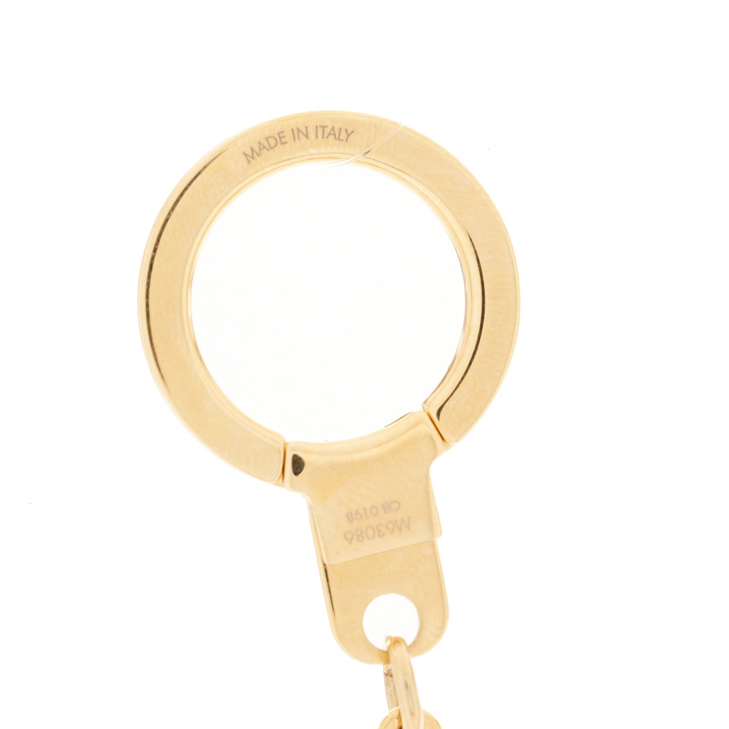 Brass Monogram Blooming Flowers Bag Charm Key Holder Rose Ballerine