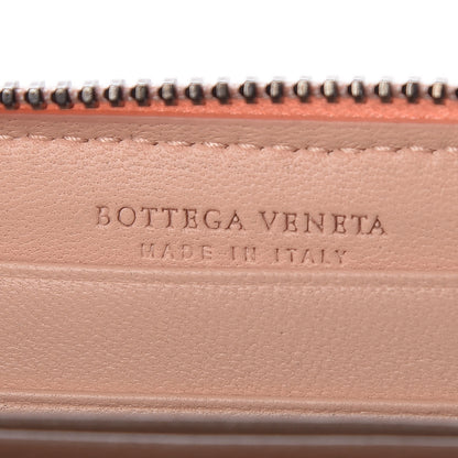 Bottega Veneta Nappa Intrecciato Zip Around Coin Purse Flamingo 6 of 8
