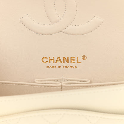 Chanel Caviar Quilted Medium Double Flap White 6 of 9