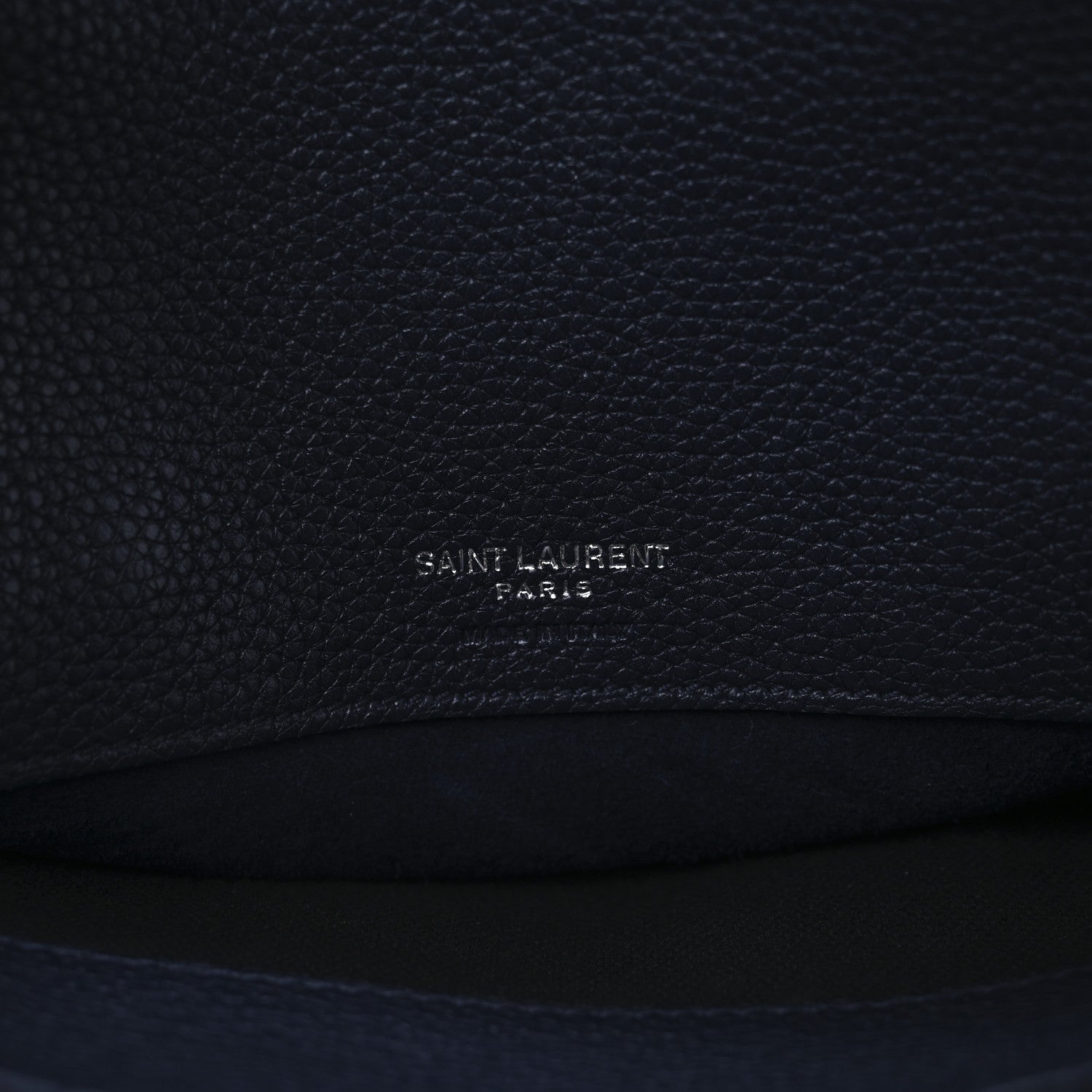 Saint Laurent Grained Calfskin Small Supple Sac De Jour Navy 6 of 9