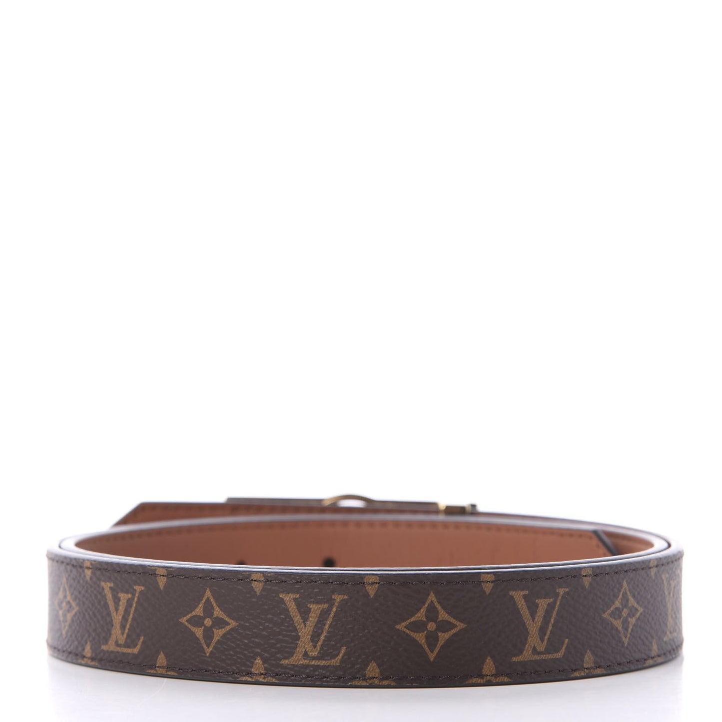 Monogram 25mm Dauphine Reversible Belt 75 30 Tan