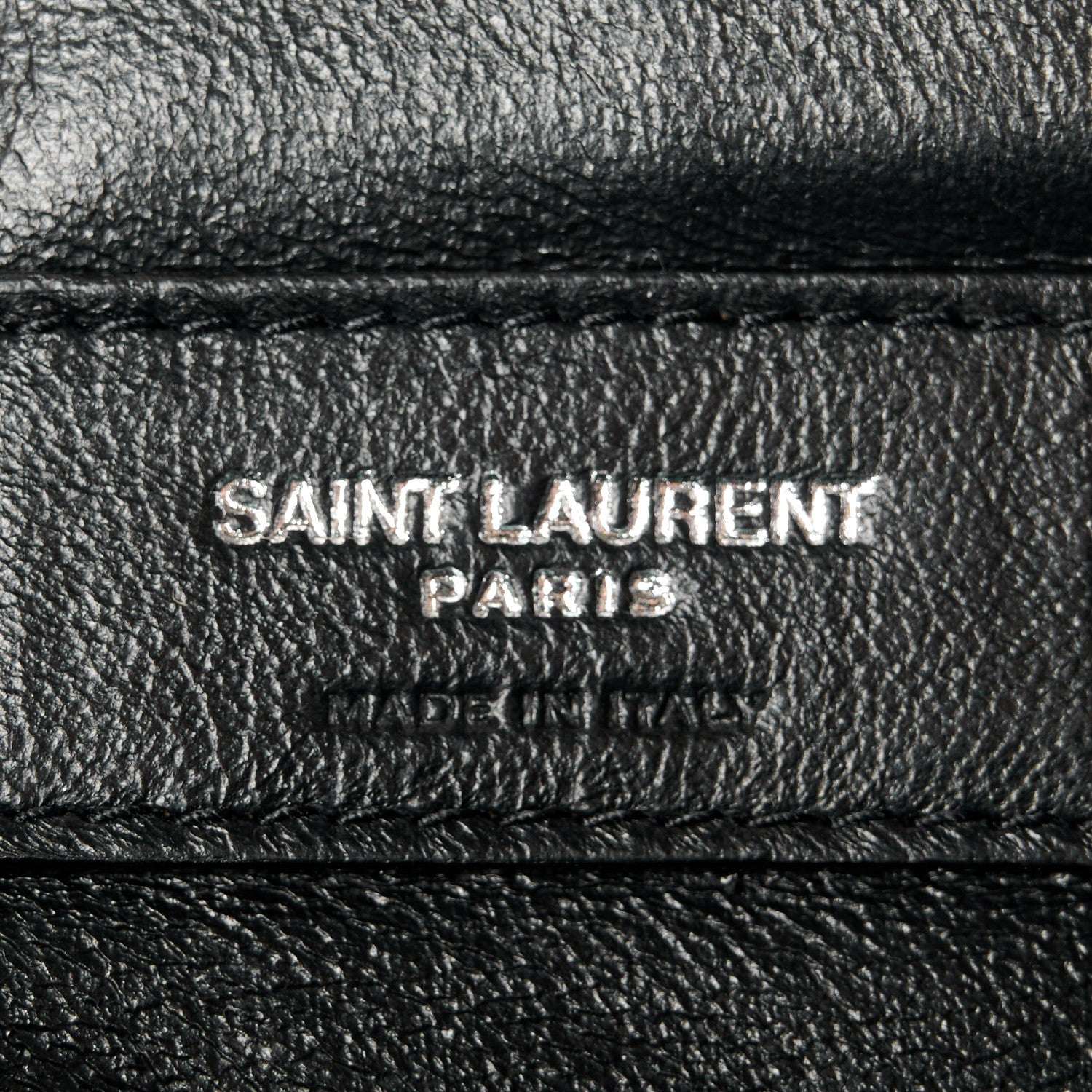 Saint Laurent Metallic Lambskin Diamond Quilted Monogram Angie Chain Bag Pimbo 6 of 11