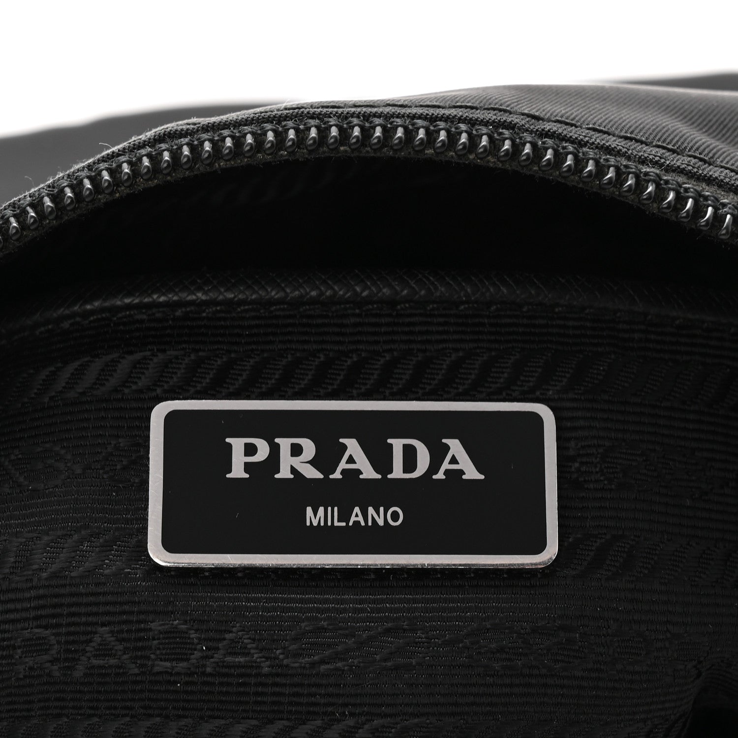 Prada Tessuto Nylon Saffiano Flat Messenger Bag  Black 10 of 21