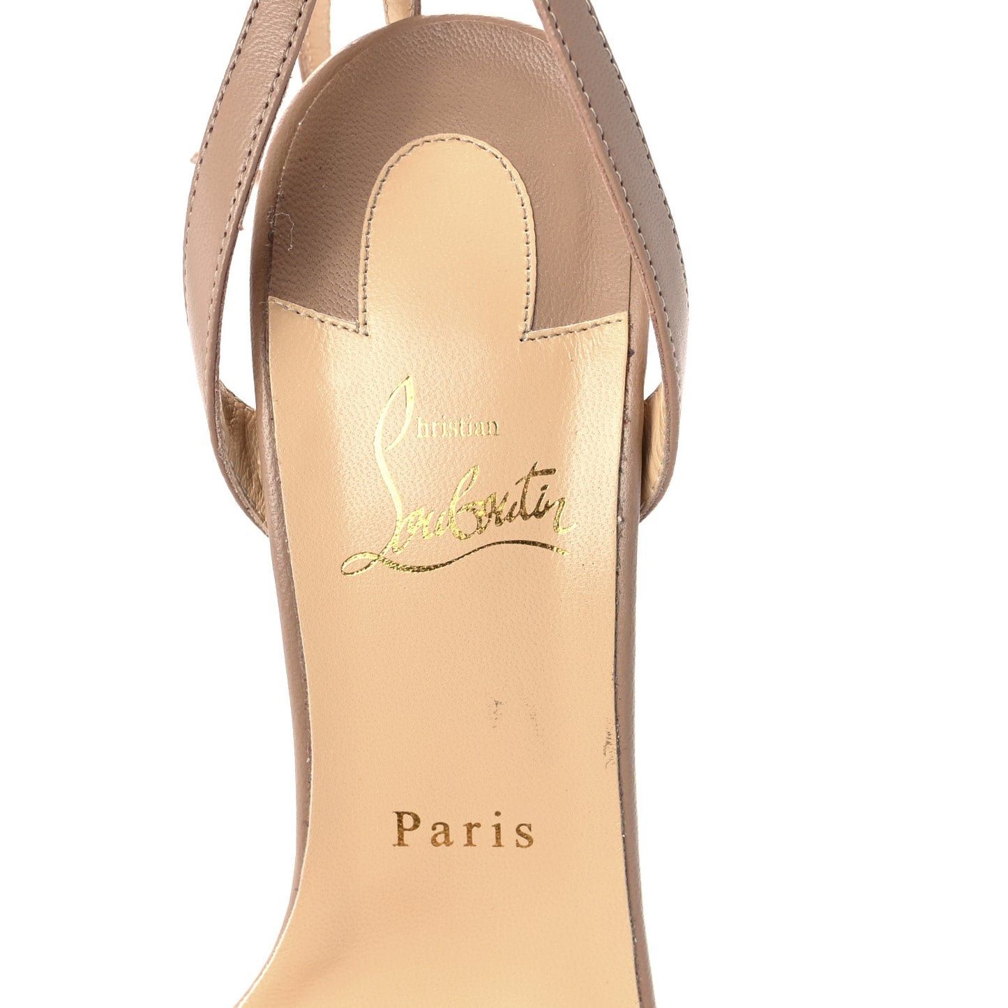 Nappa Loubi Queen 120 Pumps 41 Nude
