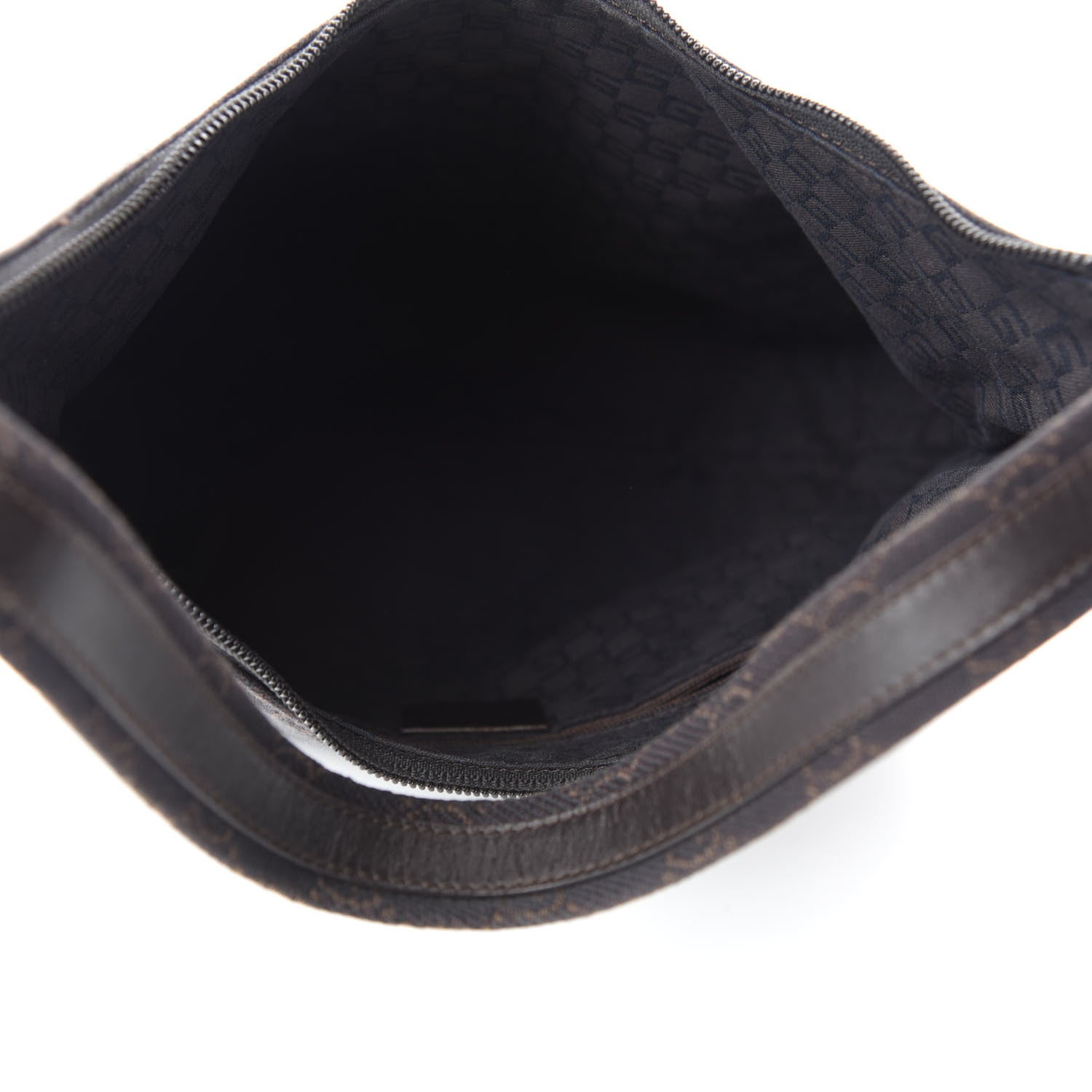 Gucci Denim Monogram Small Hobo Dark Brown 5 of 14