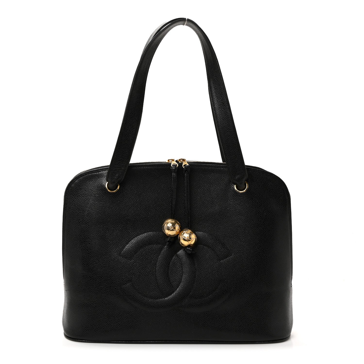 Chanel Caviar Large CC Shoulder Bag Black 1 of 11