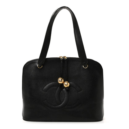 Chanel Caviar Large CC Shoulder Bag Black 1 of 11