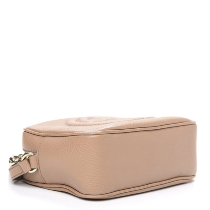 Gucci Pebbled Calfskin Small Soho Disco Bag Rose Beige 3 of 11