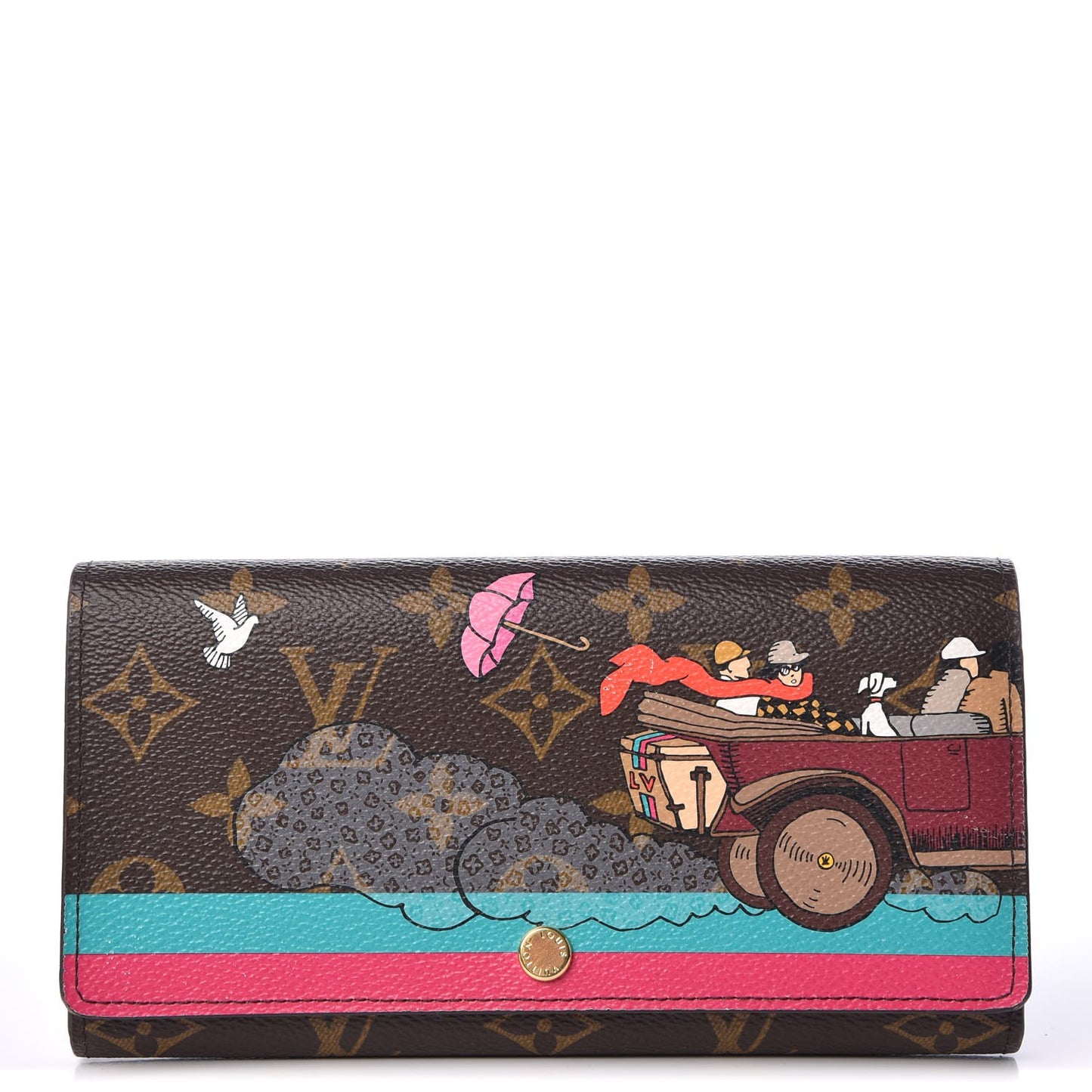Monogram 2015 Christmas Animation Sarah Wallet Hibiscus