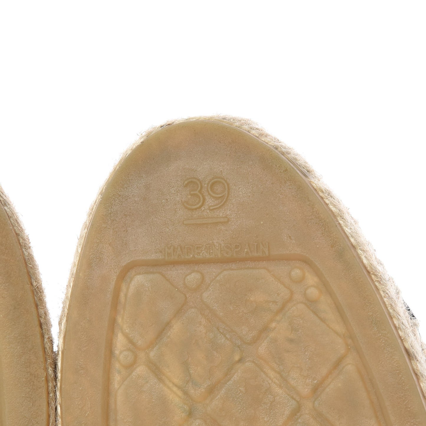 Patent Fabric CC Espadrilles 39 Multicolor Black