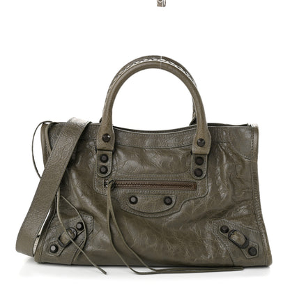 Balenciaga Agneau Arena Classic Hardware Small Le City Army Green 1 of 10