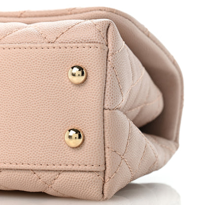 Chanel Caviar Quilted Mini Coco Handle Flap Light Pink 10 of 12