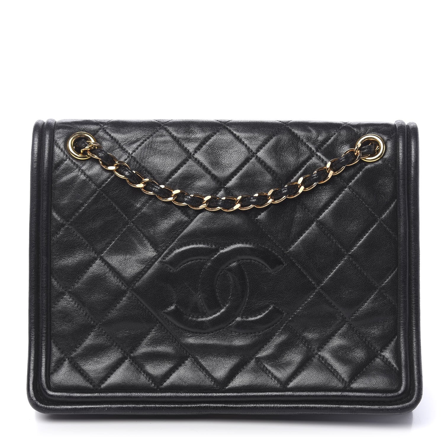 Chanel Lambskin Quilted Small Single Flap Black 1 of 11