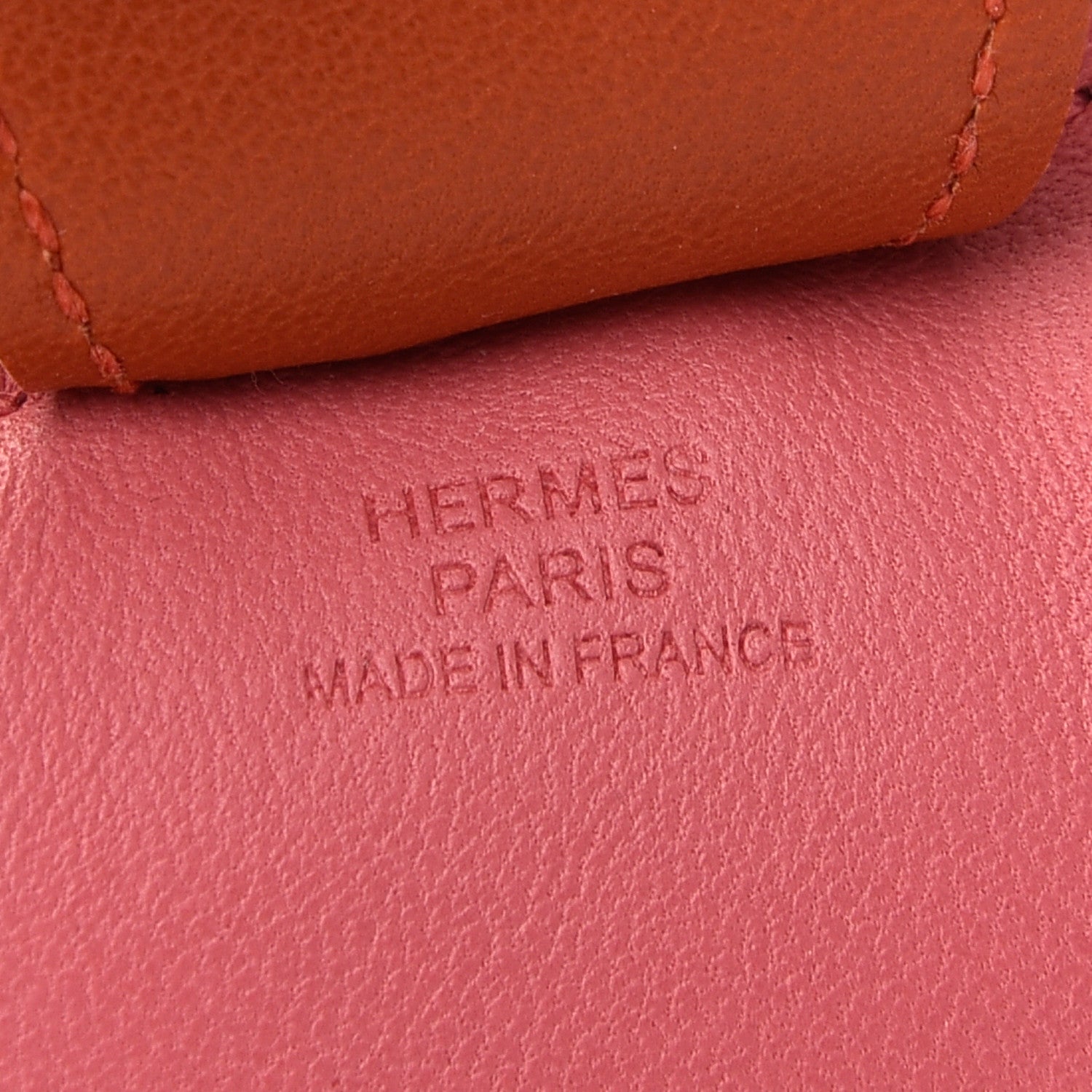 Hermes Milo Lambskin Grigri Rodeo Horse Bag Charm MM Rose Azalee Cornaline Bleu De Malte 3 of 3
