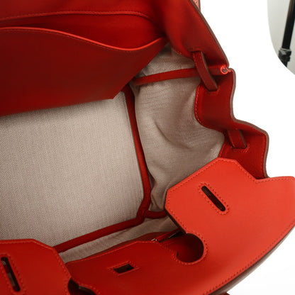 Hermes Veau Doblis Swift Grizzly Birkin 35 Chamois Capucine 25 of 29