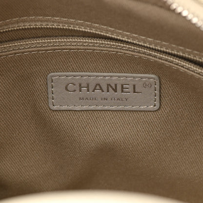 Chanel Canvas Deauville Bowling Bag Beige 6 of 14