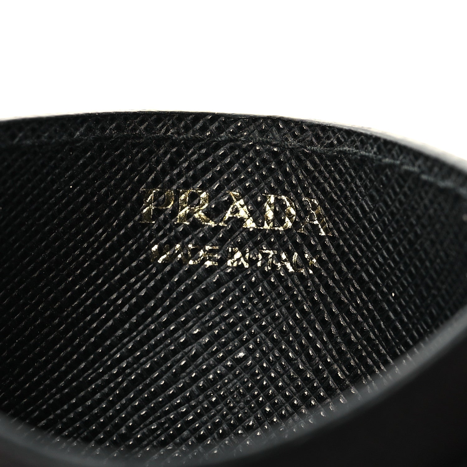 Prada Saffiano Triangle Card Holder Black 6 of 8