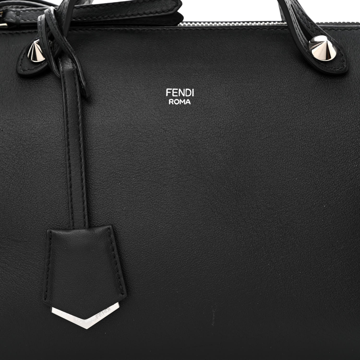 Fendi Vitello Dolce Medium By The Way Boston Bag Black 8 of 12