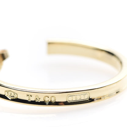 Tiffany 18K Yellow Gold Narrow 1837 Hoop Earrings 5 of 6