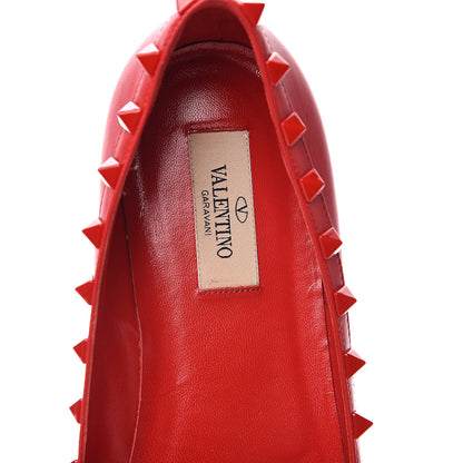 Valentino Garavani Nappa Monochrome Rockstud Ballerina Flats 39 Rouge Pur 6 of 10