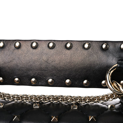 Valentino Garavani Lambskin Small Rockstud Spike Shoulder Bag Black 14 of 14