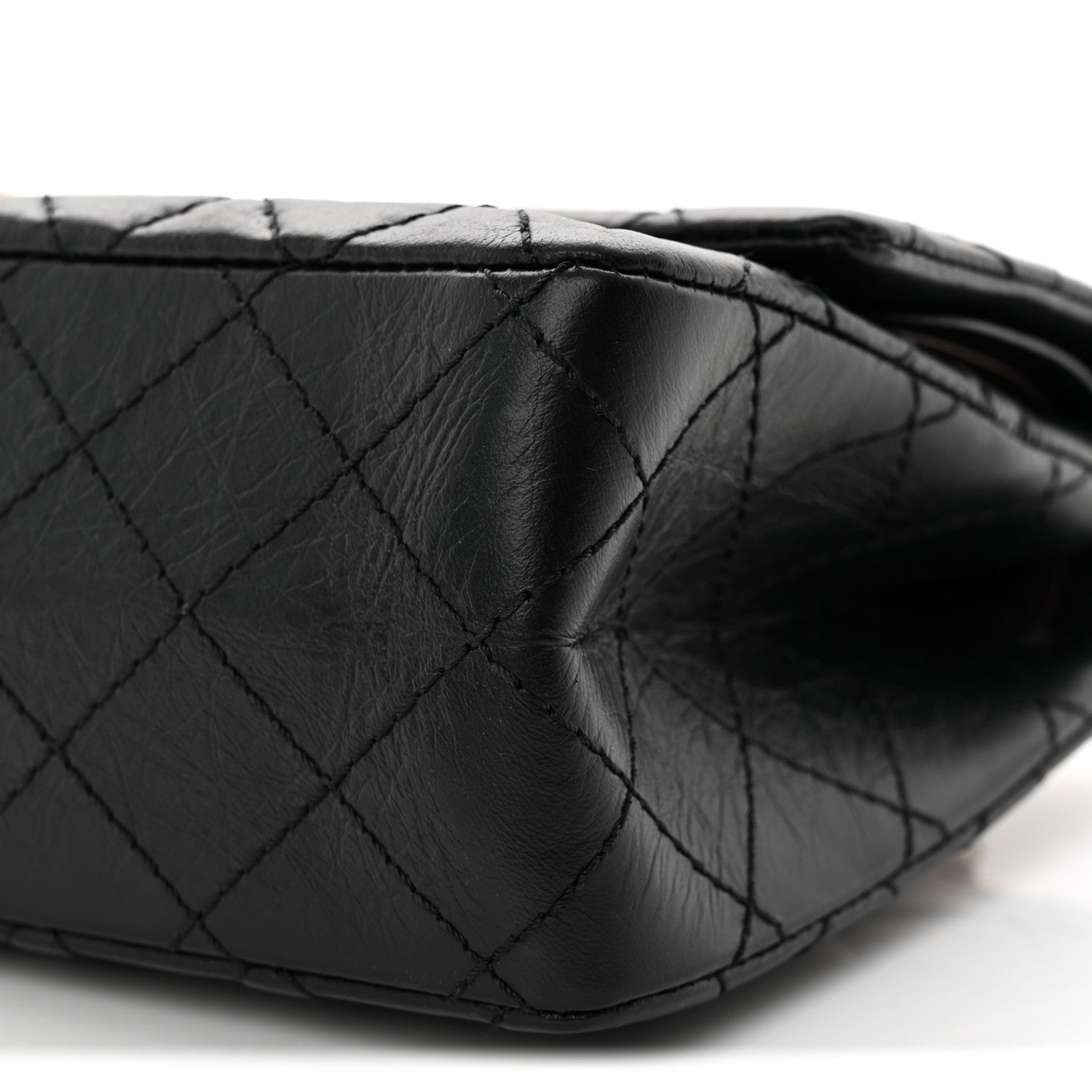 Chanel Aged Calfskin Quilted 2.55 Reissue 225 Flap Black 9 of 12