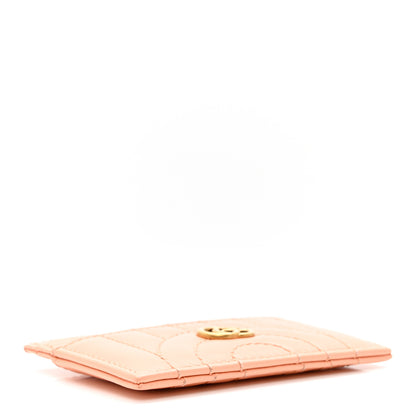 Gucci Calfskin Vertical Ring Matelasse GG Marmont Card Holder Peachy Chic 4 of 7