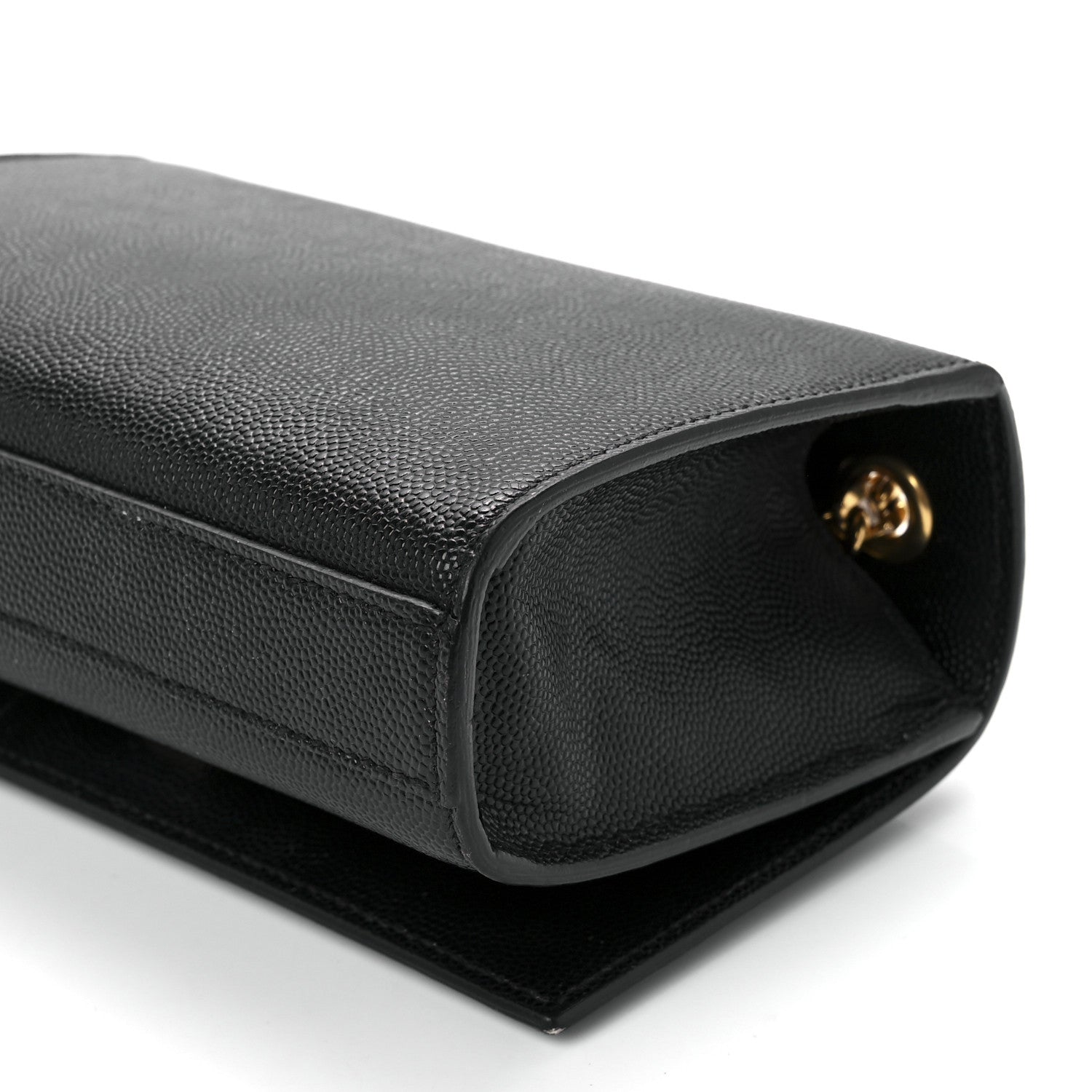 Saint Laurent Grain De Poudre Small Monogram Kate Satchel Black 12 of 14