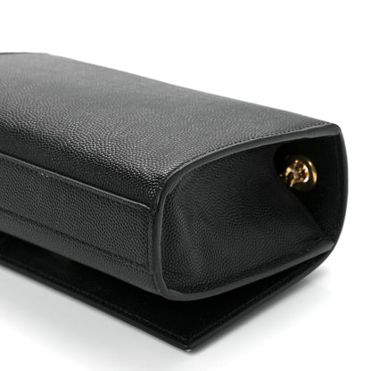 Saint Laurent Grain De Poudre Small Monogram Kate Satchel Black 12 of 14