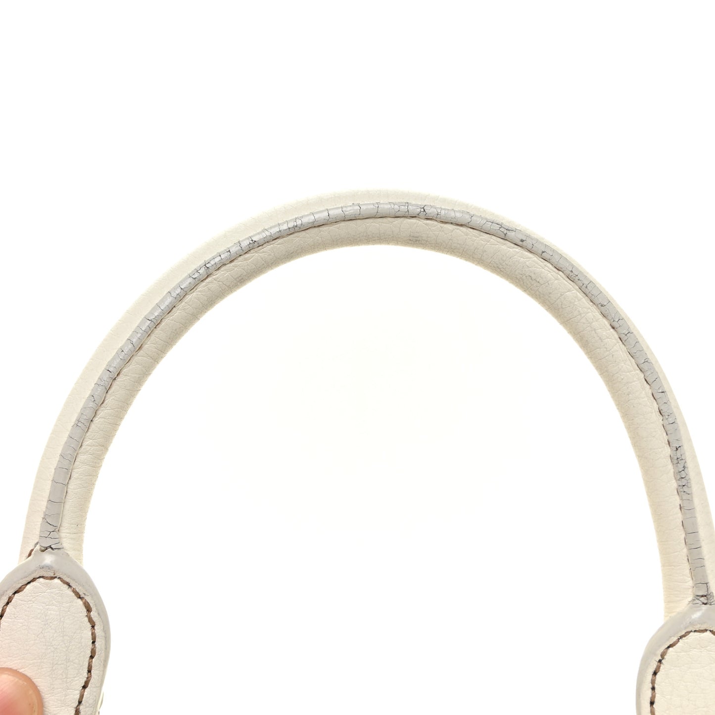 Cervo Antik Shopping Satchel White