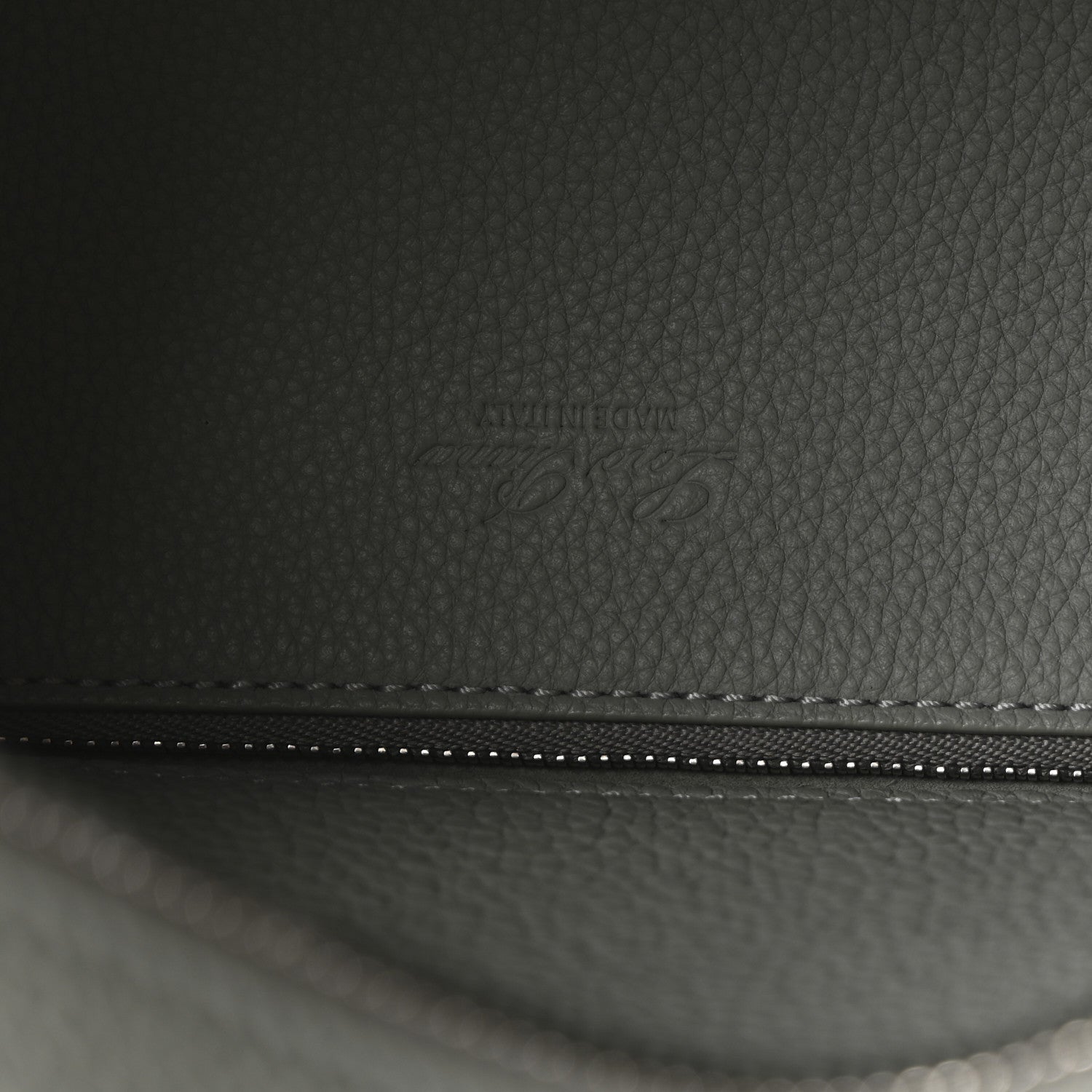 Loro Piana Grained Calfskin Canvas Large Sesia Eucalyptus 6 of 9
