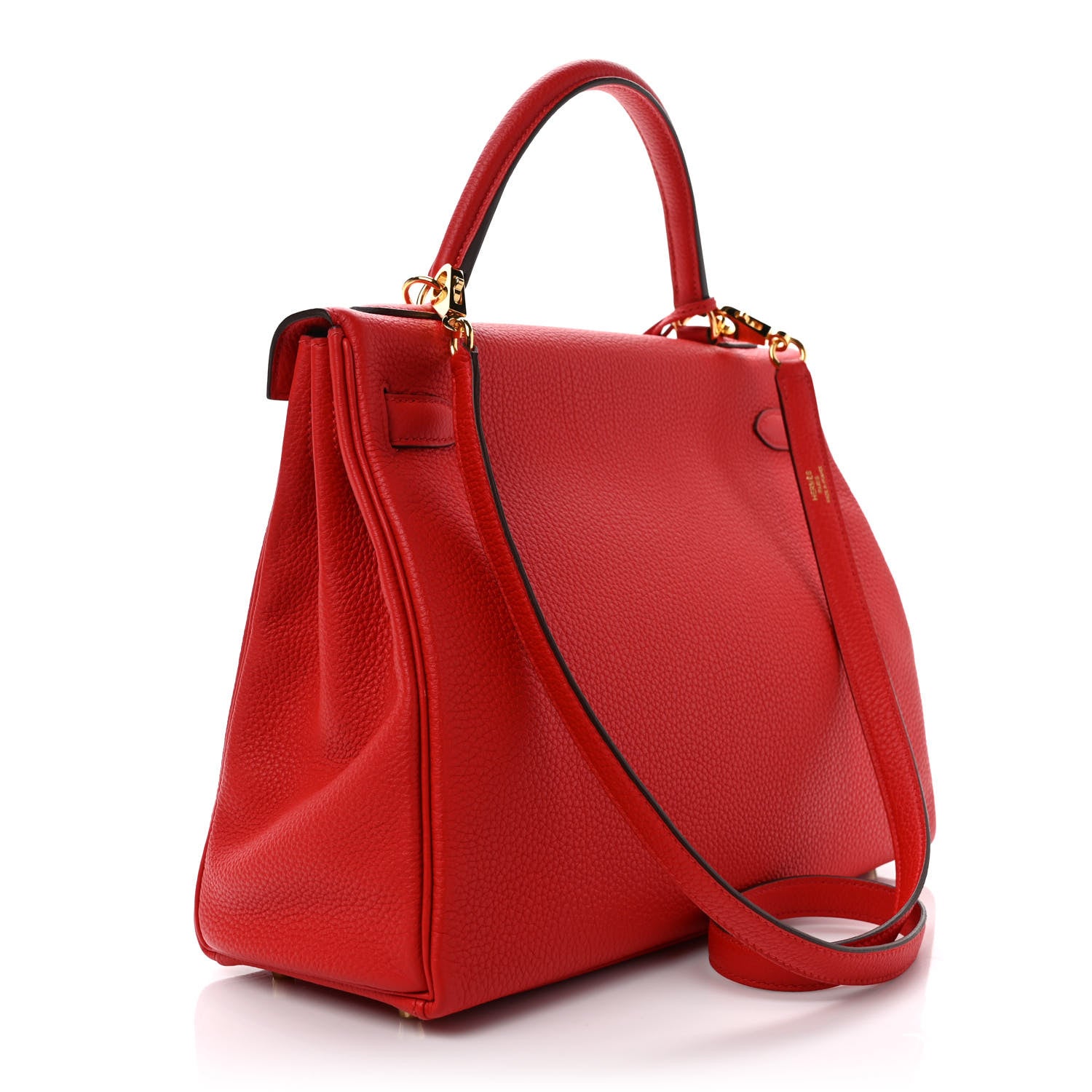Hermes Togo Kelly Retourne 32 Rouge De Coeur 3 of 8