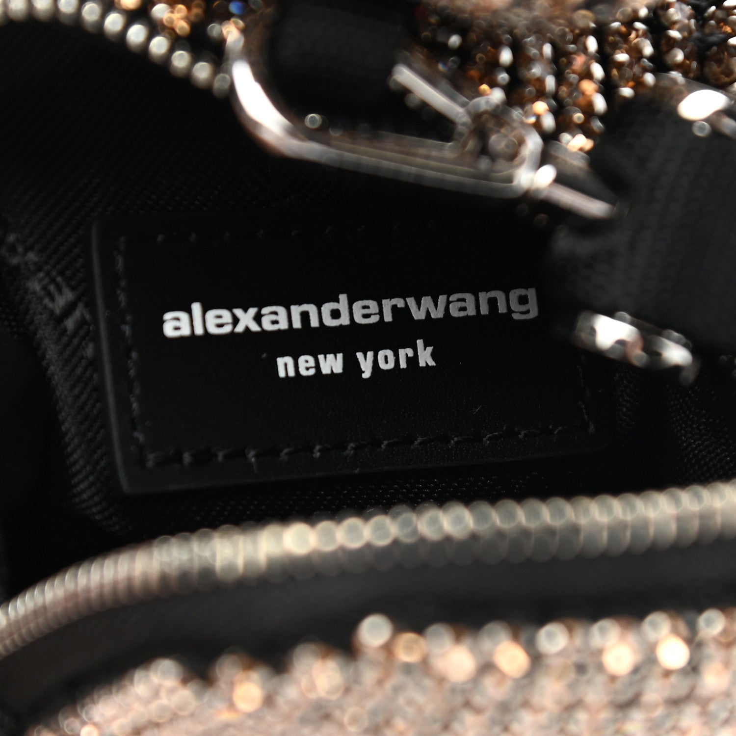 Alexander Wang Crystal Mesh Beiress Wristlet Black 6 of 6