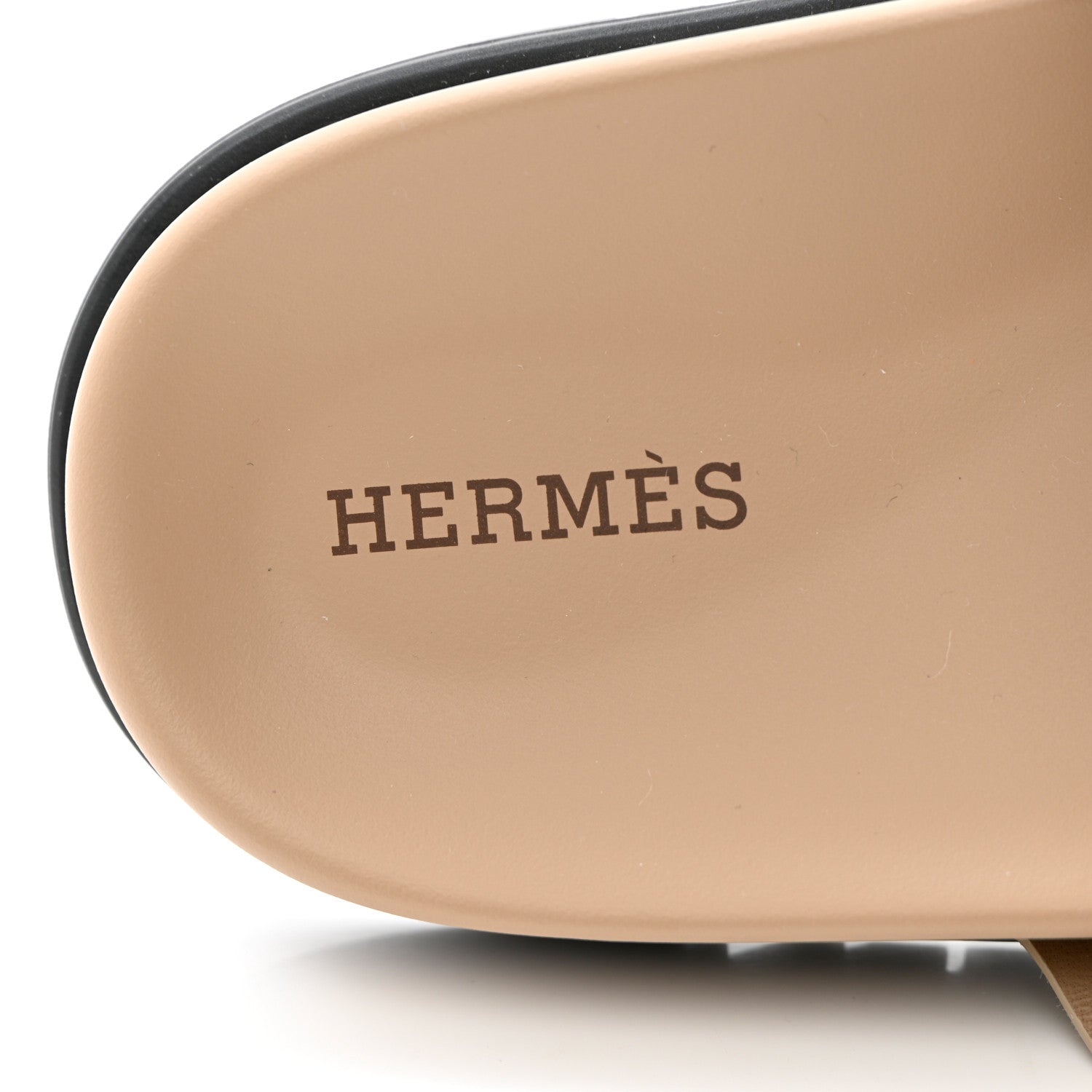 Hermes Suede Goatskin Womens Chypre Sandals 38 Beige Argile 7 of 12