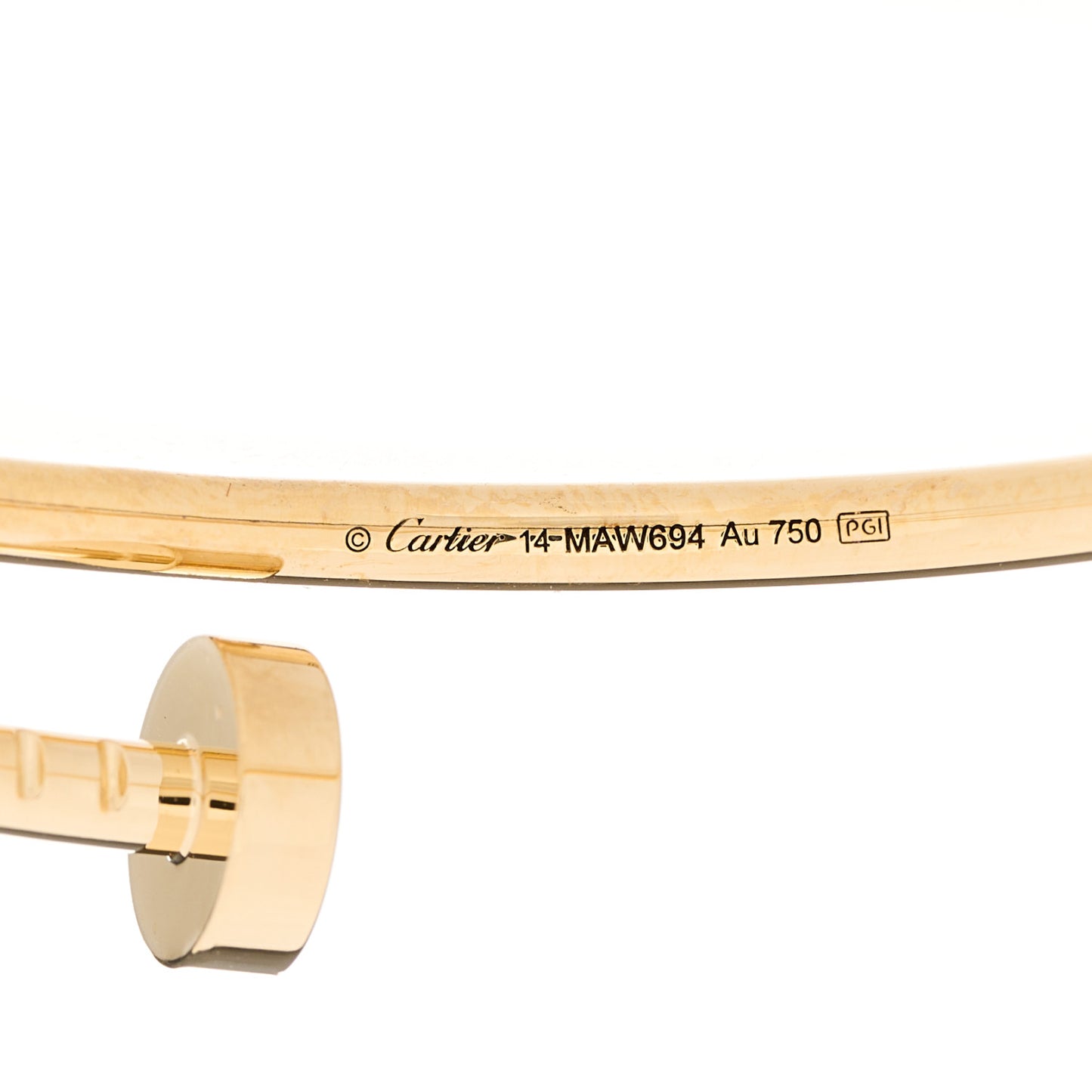 18K Yellow Gold Small Juste Un Clou Bracelet 14