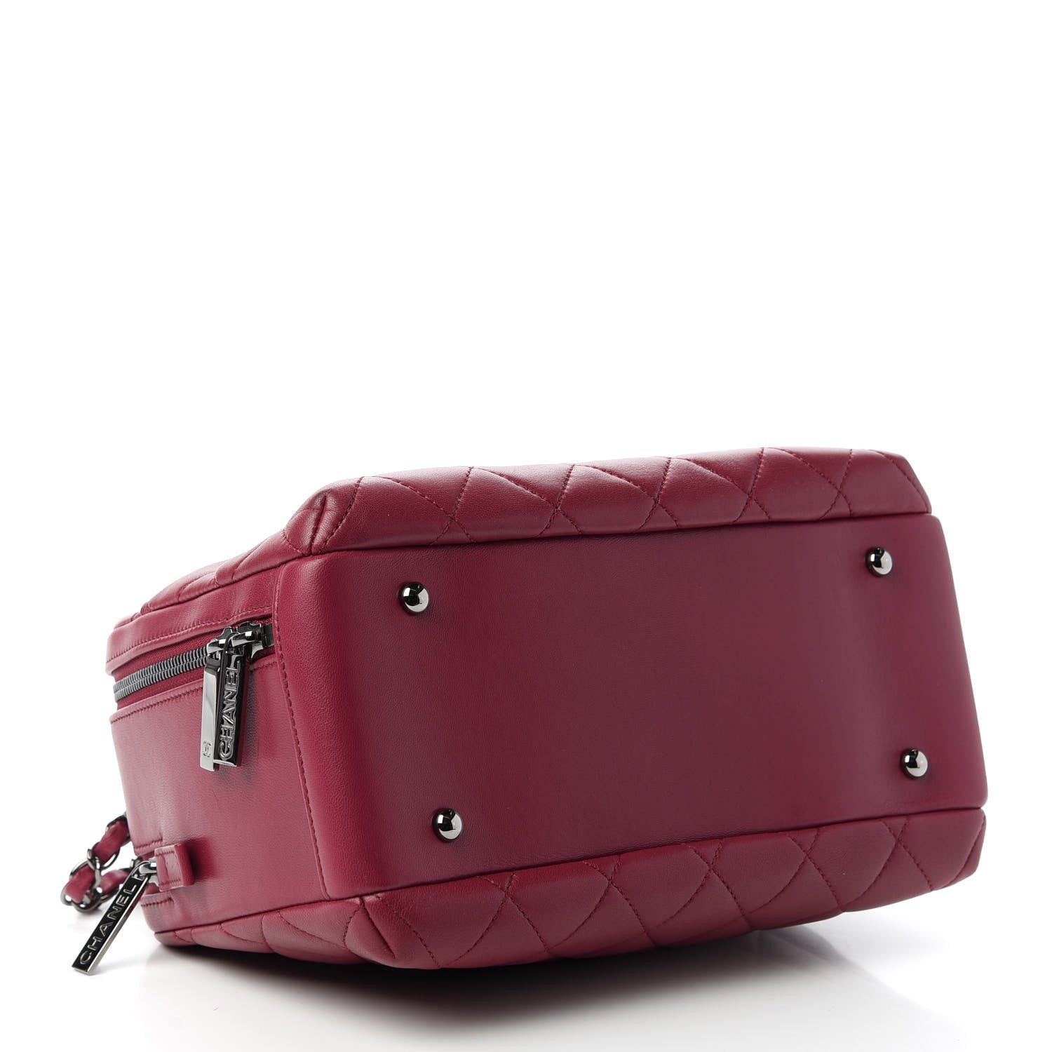 Chanel Lambskin Quilted Medium Trendy CC Bowling Bag Dark Pink 4 of 11
