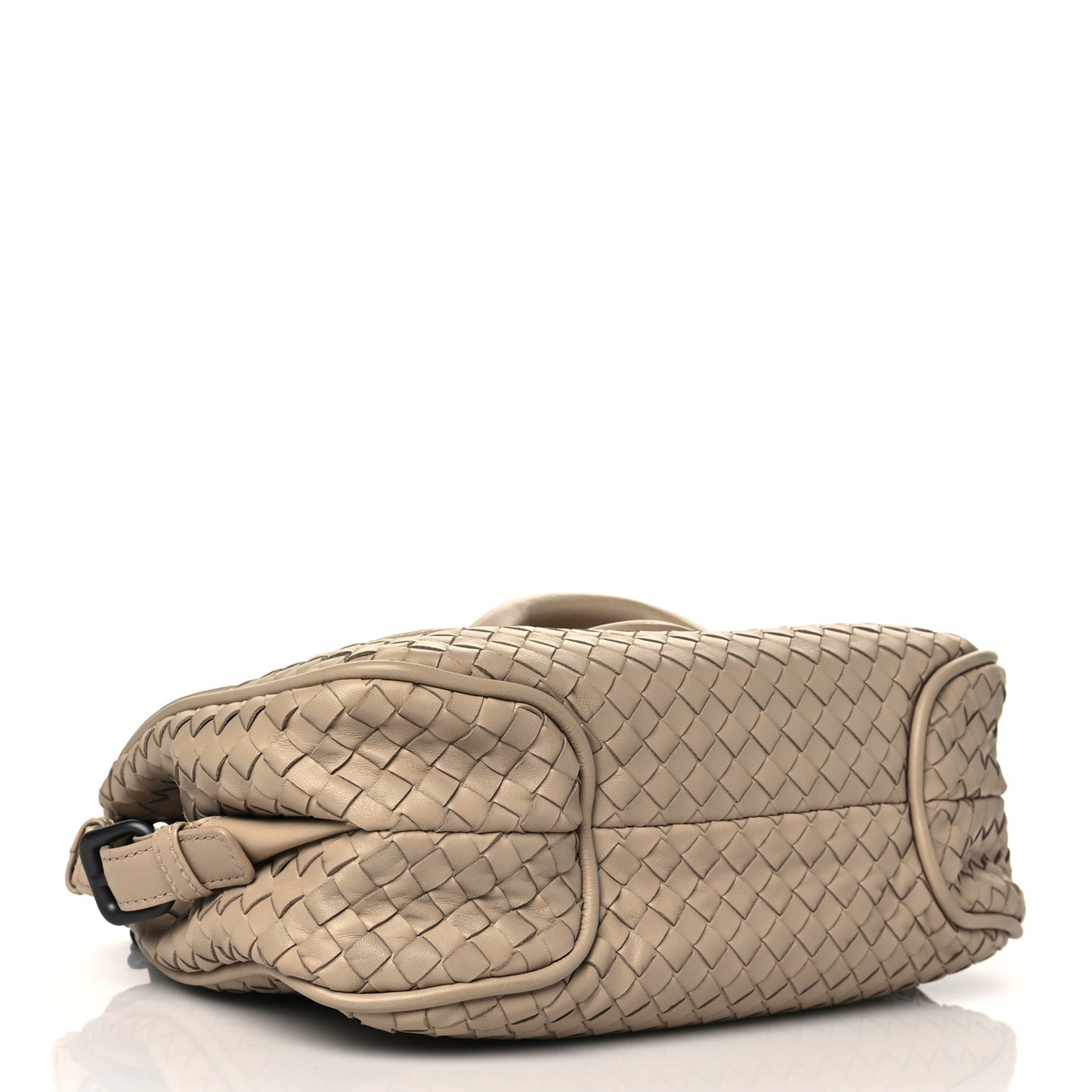 Nappa Intrecciato Rialto Shoulder Bag Nude